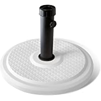 paramondo Base paragüero estándar para Sombrilla-Parasol- rendonda (Blanco)